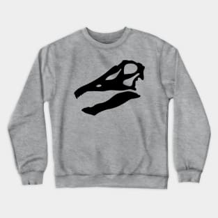 Diplodocus skull - black Crewneck Sweatshirt